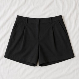 black shorts