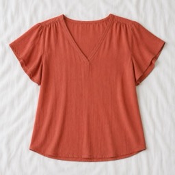 rust blouse
